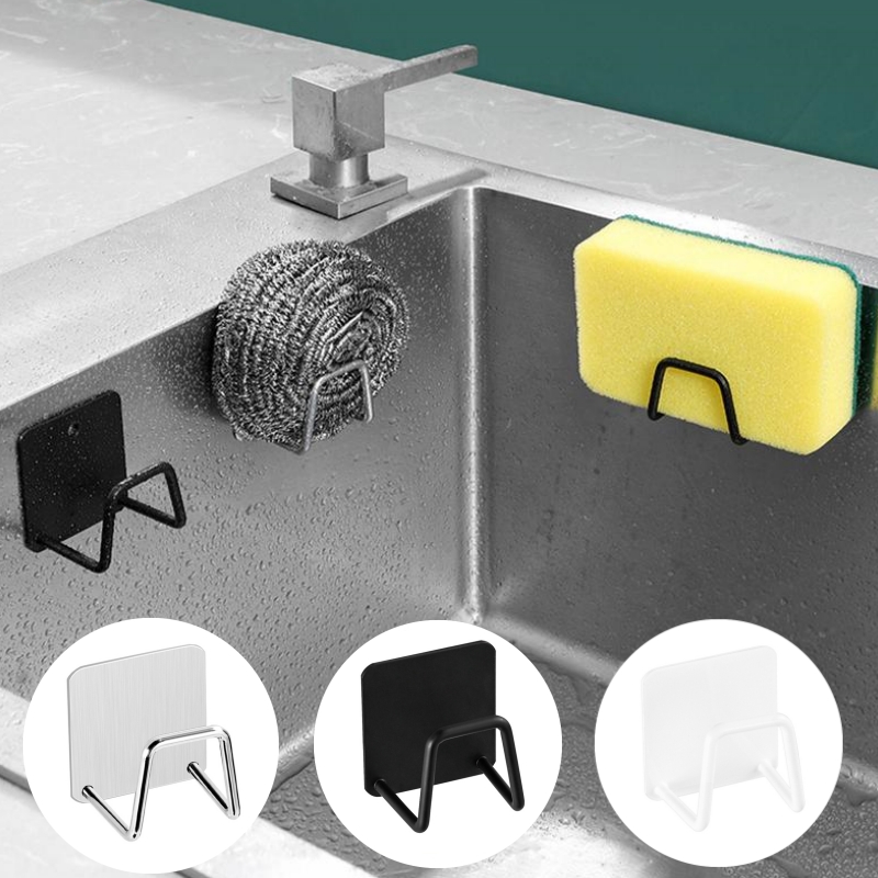 Tech Accessories Organizer - Küche Edelstahl Waschbecken Schwämme Halter Selbstklebende