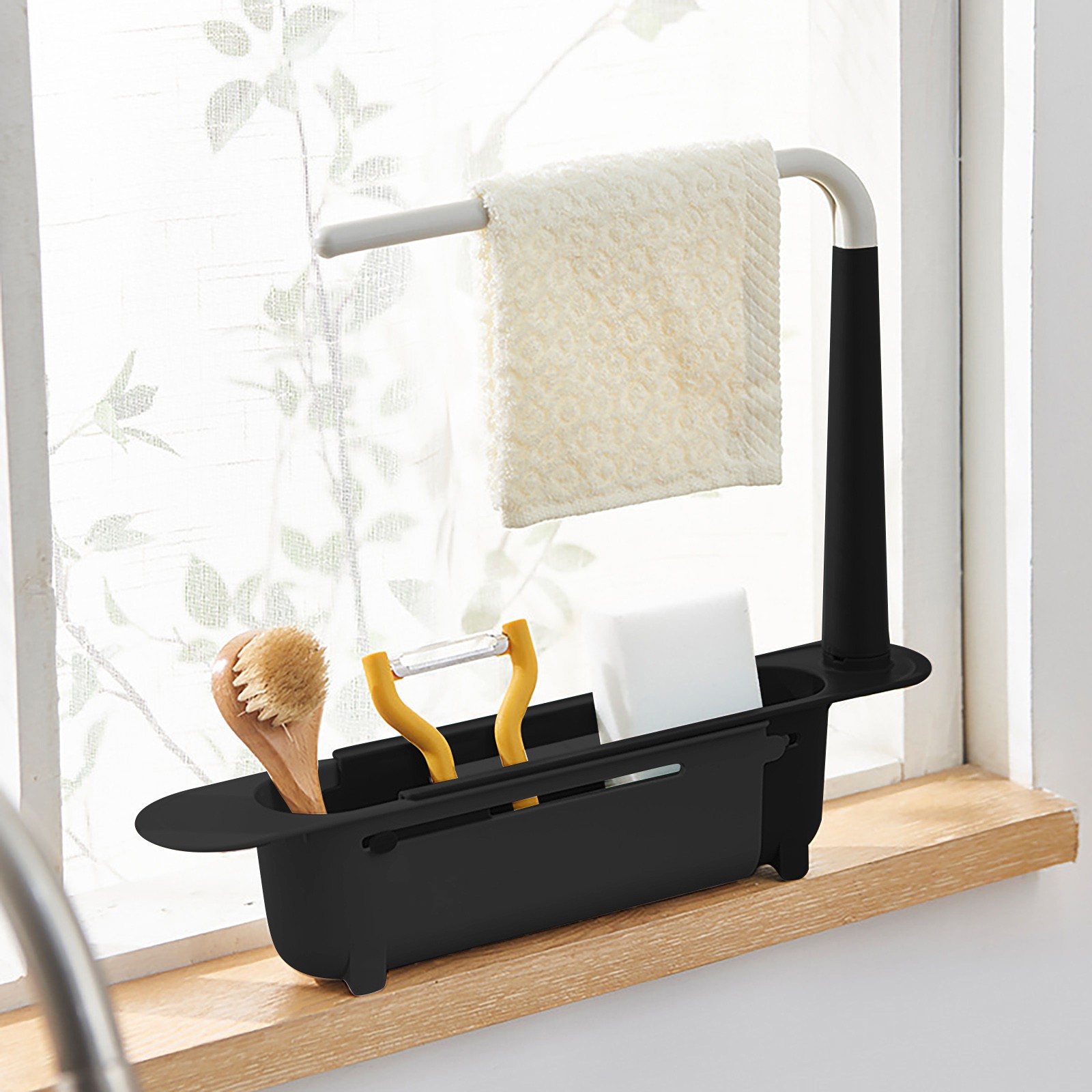 Tech Accessories Organizer - Teleskop Spüle Regal Abtropffläche Rack Küche