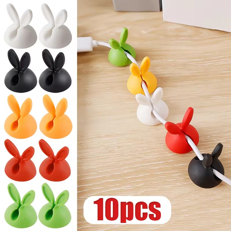Desk Cable Clip - Niedliche Kaninchen Ohr Kabel Manager Desktop