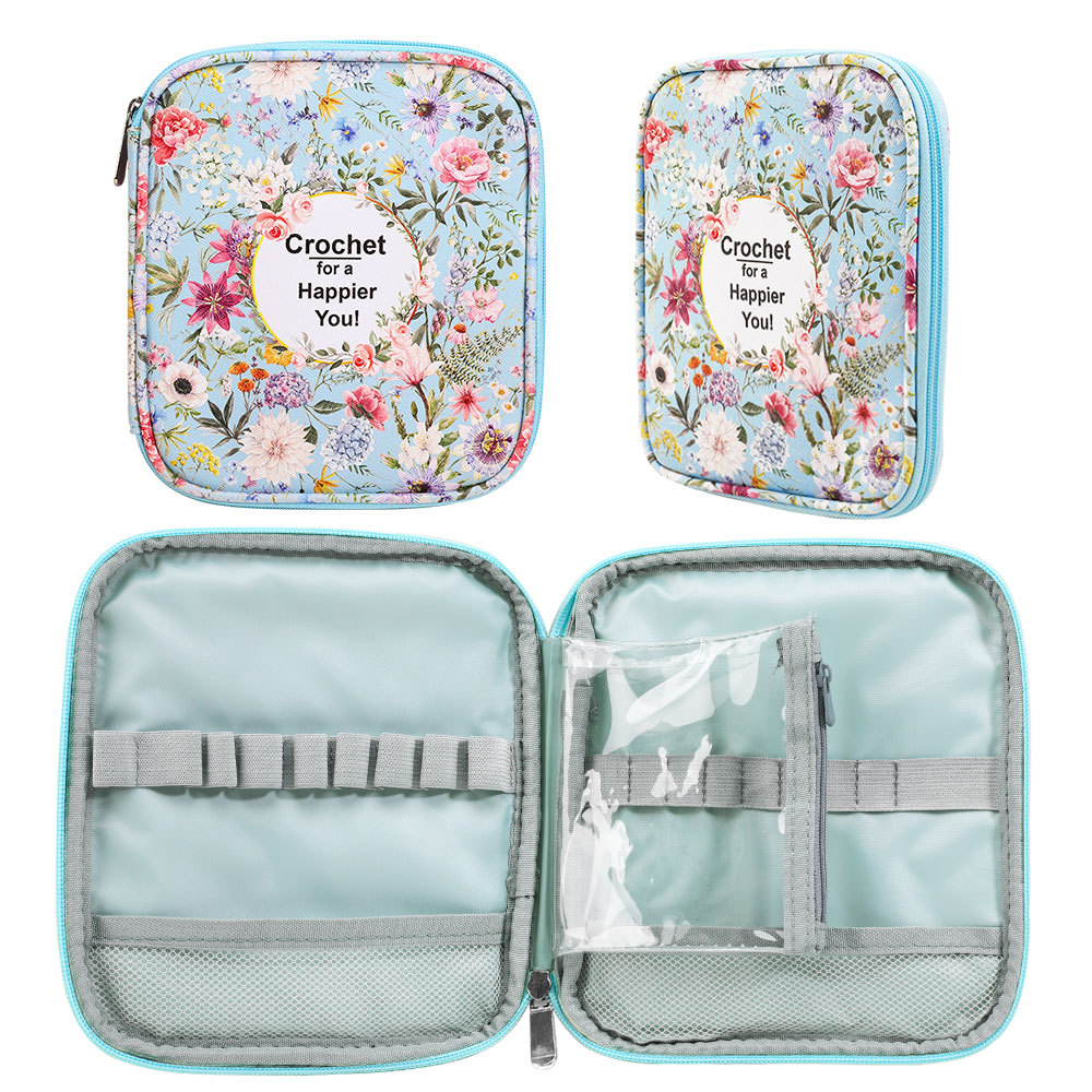Tech Accessories Organizer - Wasserdichte Strickwerkzeug-Aufbewahrungstasche für Häkel- und Strickarbeiten