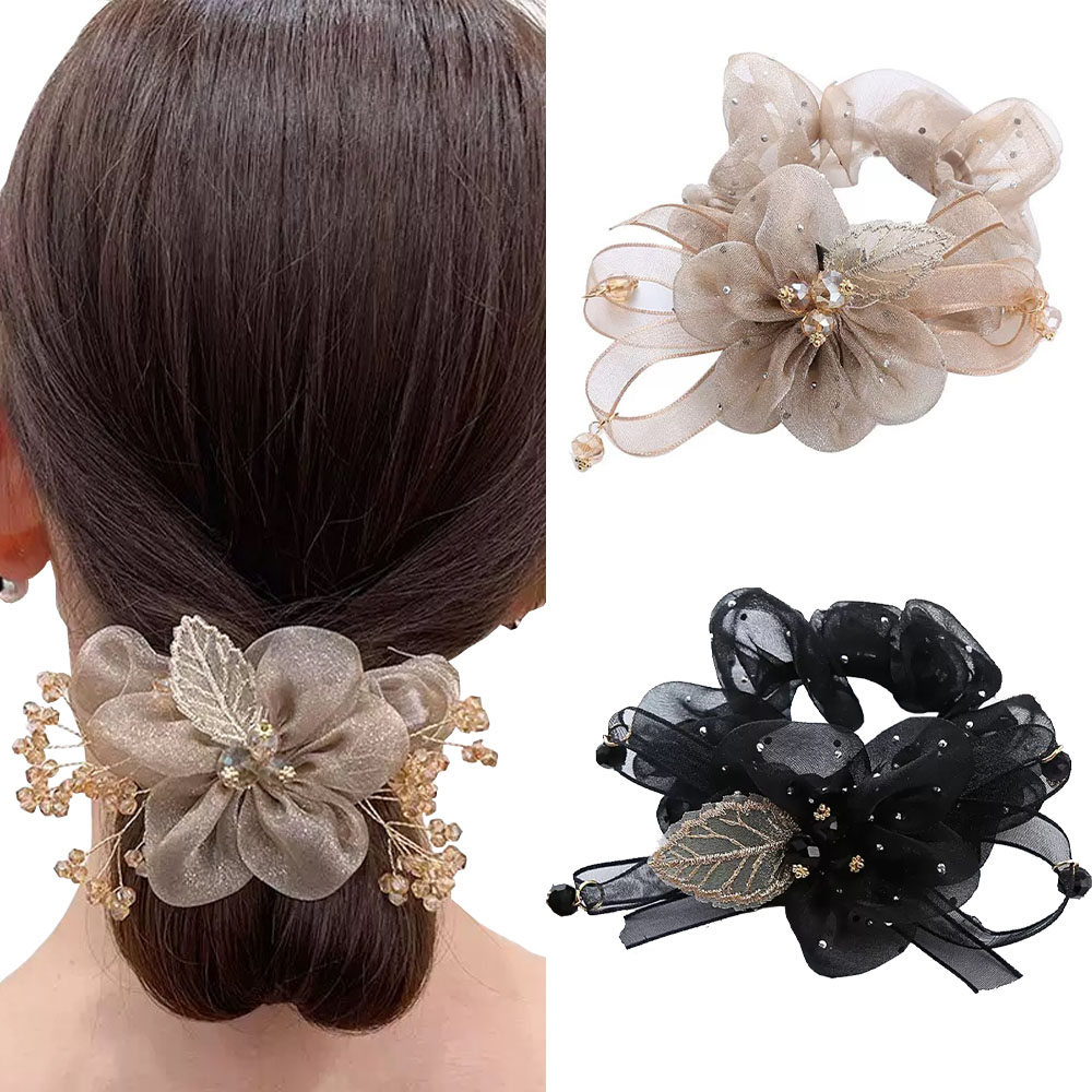 Hi Tech Accessories - Blumen-Haargummis, modische und hochwertige Haargummis für
