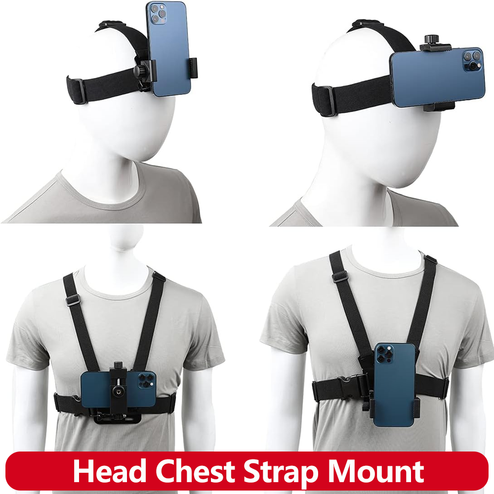 Mobile Tech Accessories - Handy-Kopf- und Brustgurt-Halterung Kit Handy-Clip für