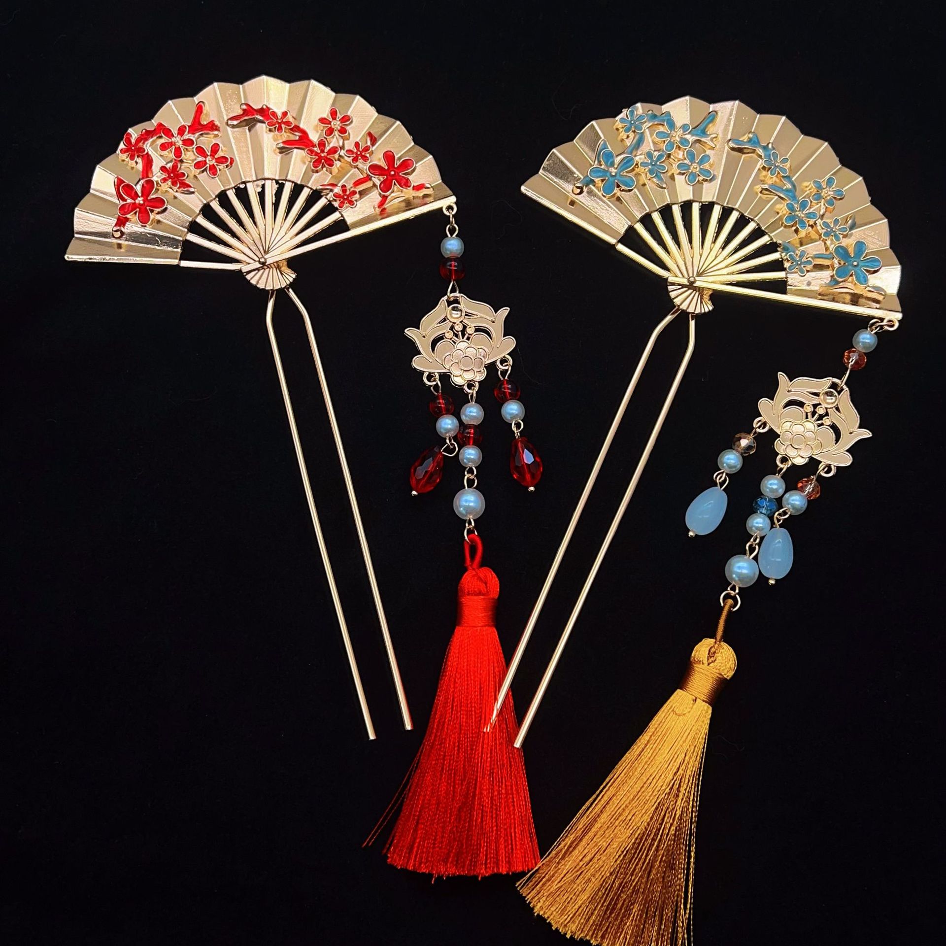 Hi Tech Accessories - Neue nationale Fan-Quasten-Haarnadel im chinesischen Stil