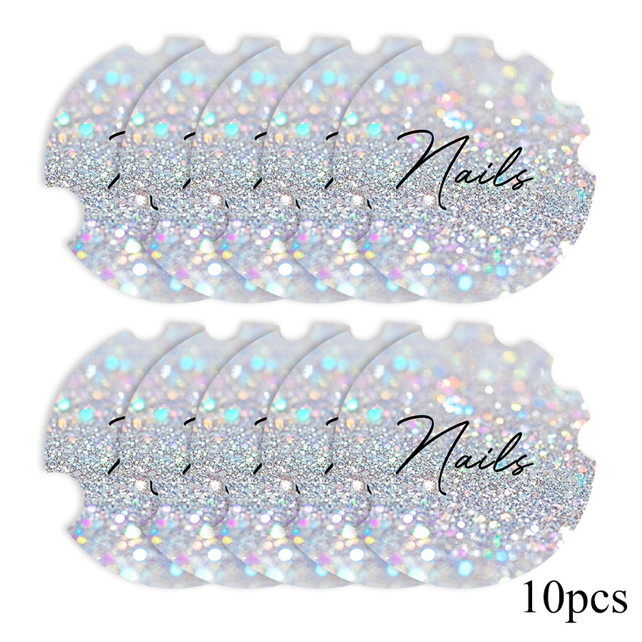 Tech Accessories Board - 10 Stück Nagelkunst-Präsentationskarten, Maniküre-Nagelfotodisc, Nagelstudio-Zubehör, Nageltechniker-Fotorequisite,