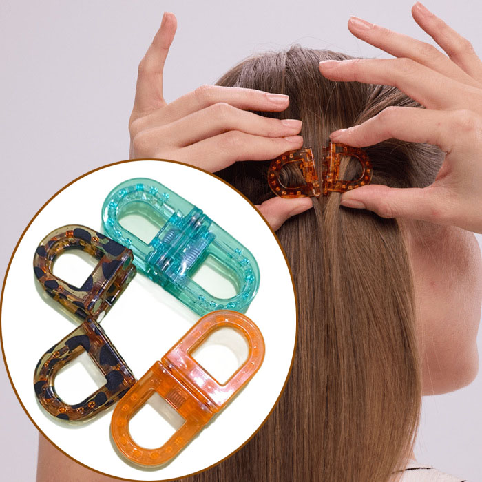 Hi Tech Accessories - 2-teilige Modische Magnetische Haarspange Hochwertige Kreative