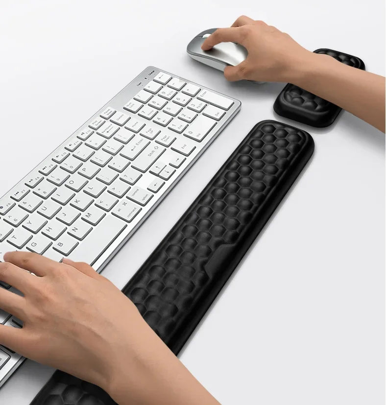 Keyboard Wrist Pad Leather - Handgelenk Maus & Tastatur Schutz Rest