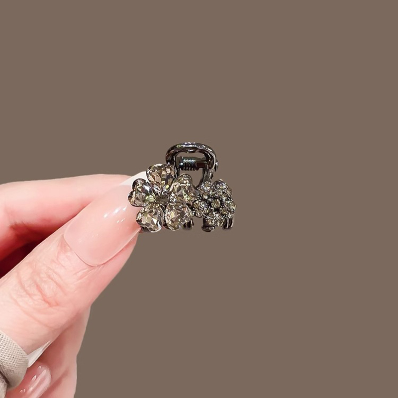 Hi Tech Accessories - Exquisite Strass Blume Kleine Haarspange High-end-frauen