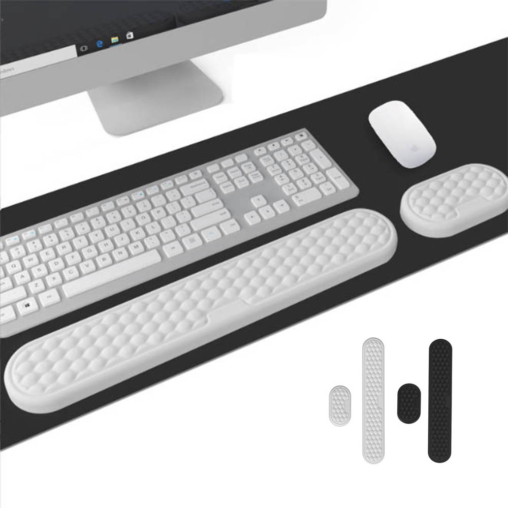 Keyboard Wrist Pad Leather - Handgelenkstütze Mauspad mit Memory-Schaum Langsam Rückfedernder