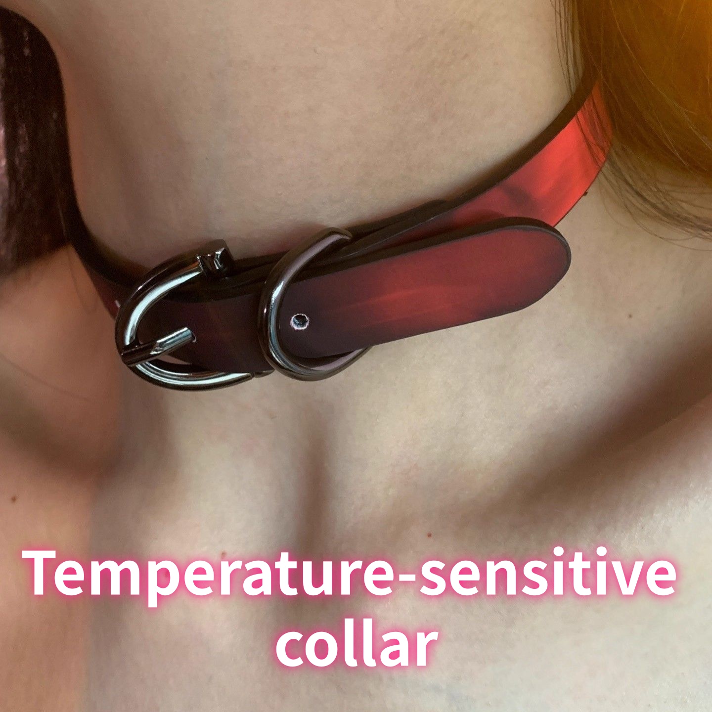 Hi Tech Accessories - Thermo-Halskette aus weichem Leder mit Farbwechsel