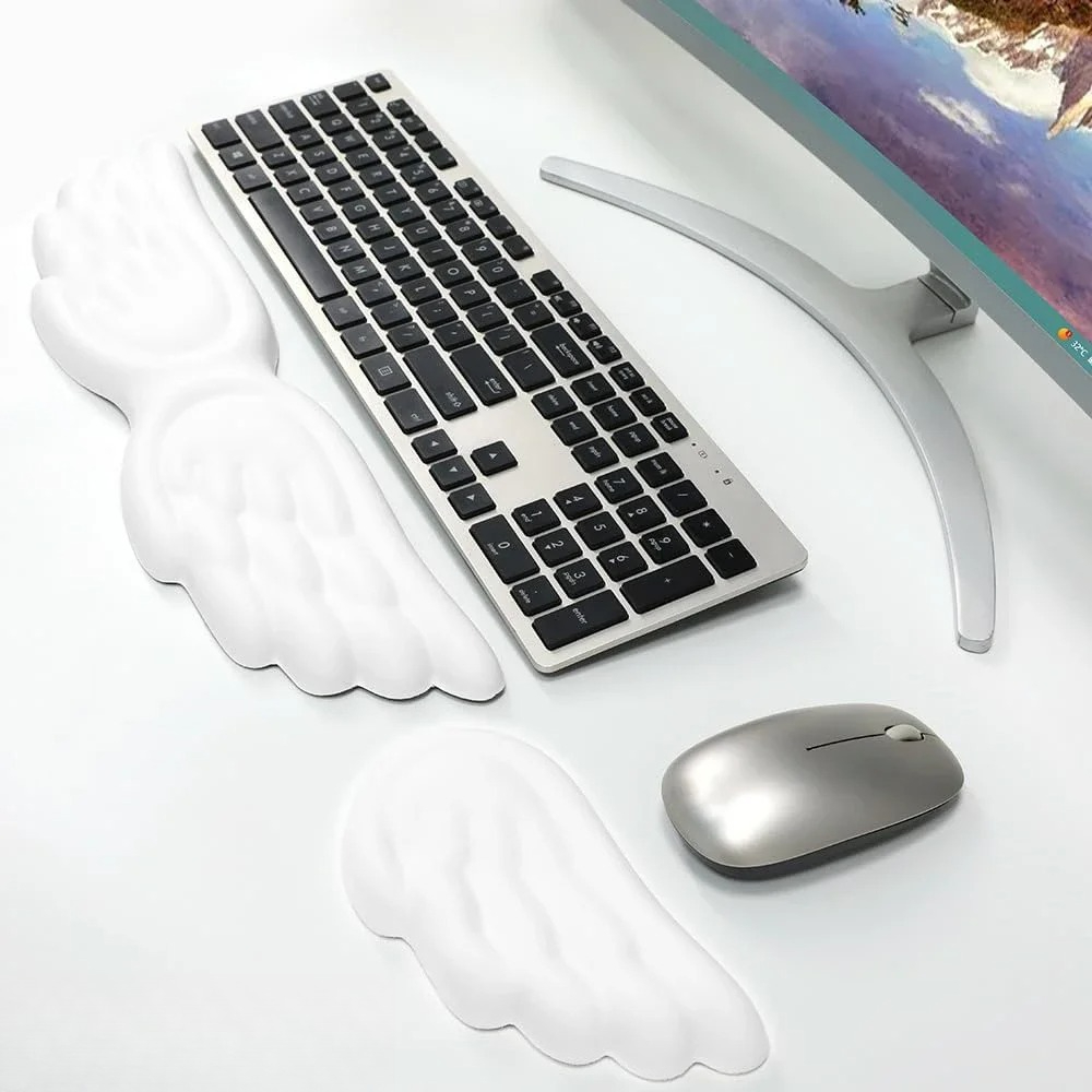 Mauspad, ergonomische Angel-Ta – Keyboard Wrist Pad Leather Bewertung und Preis
