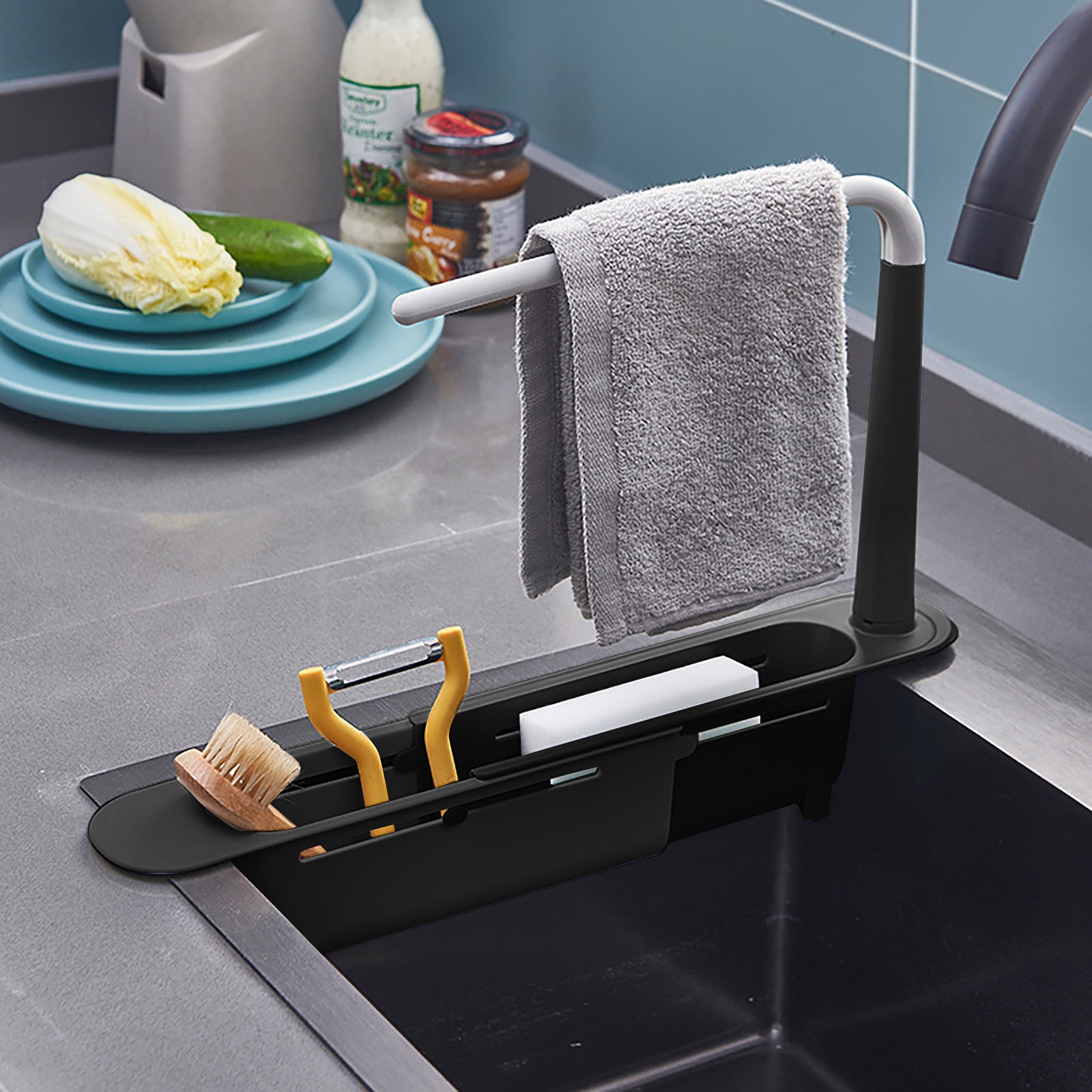 Teleskop Spüle Regal Abtropffl – Tech Accessories Organizer Bewertung und Preis