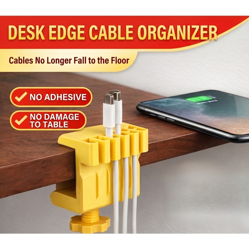 3 Desktop-Kabelmanager-Clips,  – Desk Cable Clip Bewertung und Preis