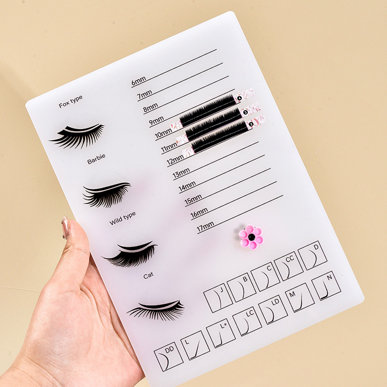 Dickere Acryl-Wimpernpalette,  – Tech Accessories Board Bewertung und Preis