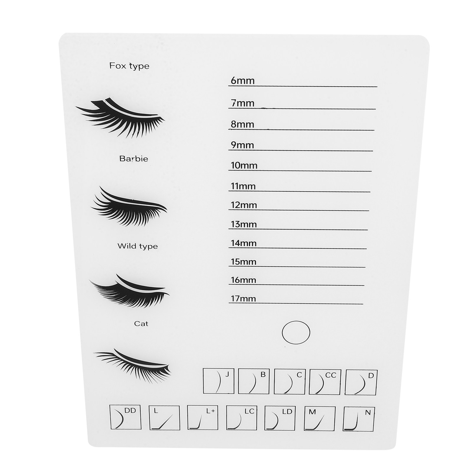 Dickere Acryl-Wimpernpalette,  – Tech Accessories Board Bewertung und Preis