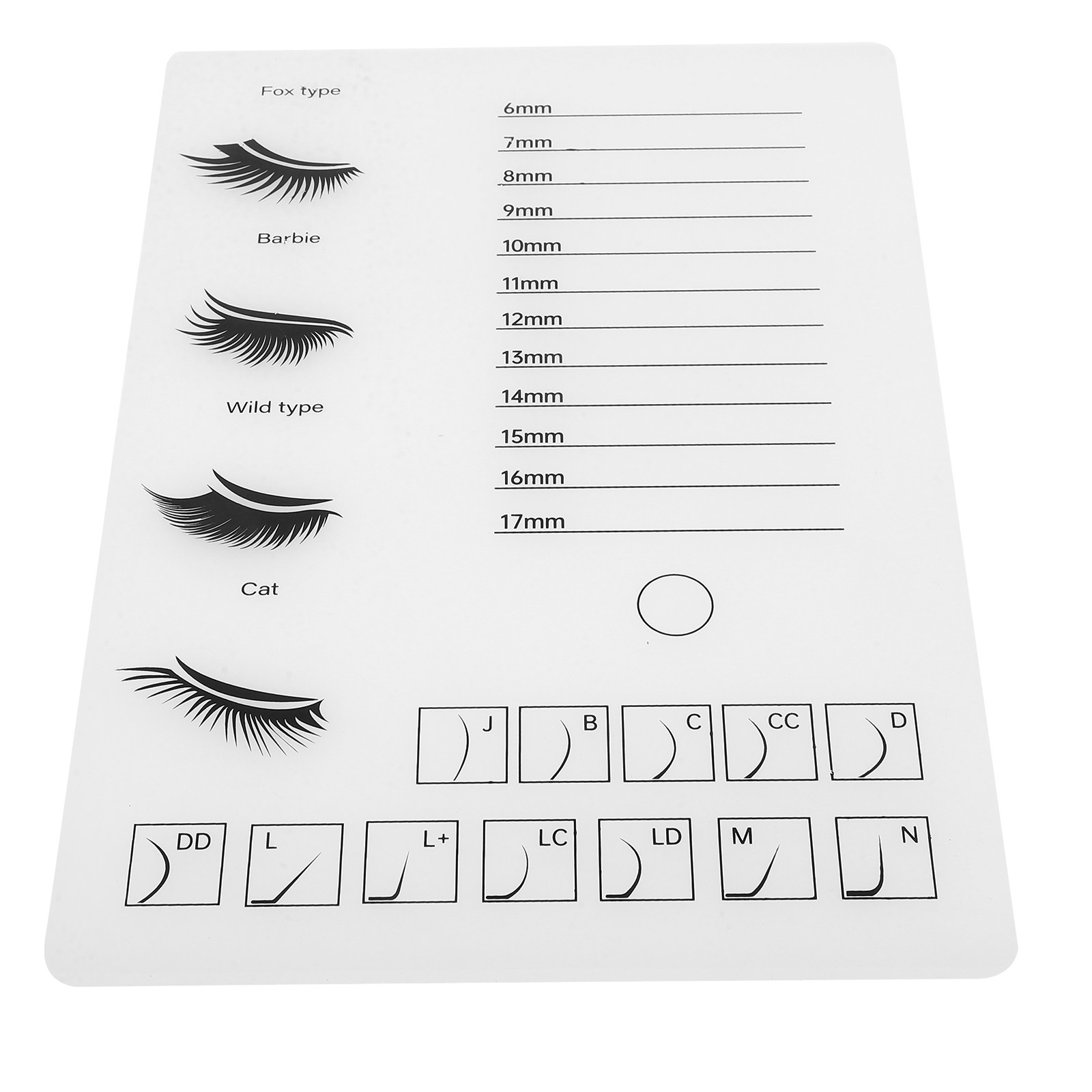 Dickere Acryl-Wimpernpalette,  – Tech Accessories Board Bewertung und Preis