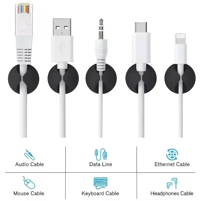 5/50Pcs Desktop Wand Kabel Cli – Desk Cable Clip Bewertung und Preis